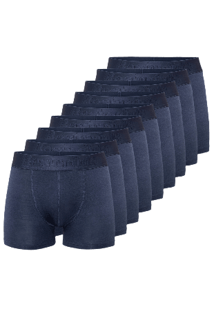 Resteröds Ekologisk Bomull, Boxer, 9-pack, Navy Kalsonger Herr Blå M