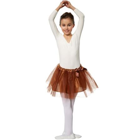 Tectake Barn-ballerinakjol Kaffebrun Brown 104 (3-4y)