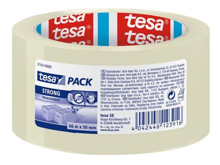TESA Packtejp Strong 50mmx66m klar - Lyreco - Emballage och lagerutrustning - Packtejper - Packtejp PP