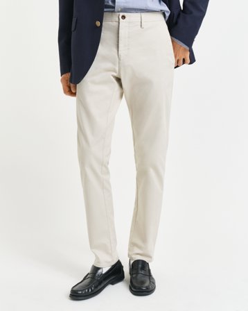GANT Herren Slim Fit Chinohose (34/36) Schwarz Grau