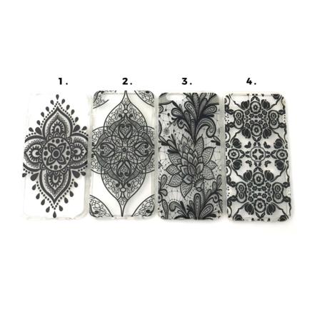 Mandala Silikon TPU-Skal till iPhone 6/6S - Olika motiv MultiColor Motiv 2