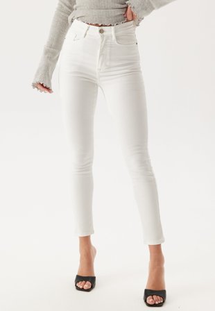 BUBBLEROOM High Ankle Superstretch Jeans White 40