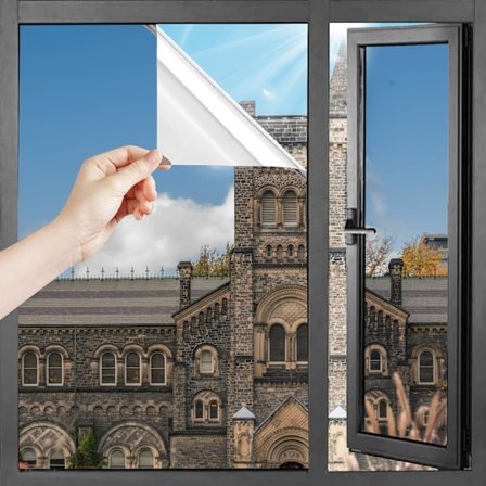 Speilvindusfilm Blackout Vindusfilm Anti-titting Anti-varme Anti-UV Enveis personvern kompatibel med hjemmemøbler 40x200cm