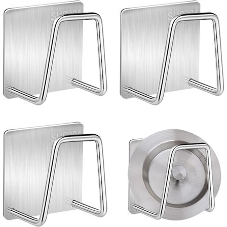 Keittiön sieni pidike, tiskialtaan sieni pidike, ruostumaton teräs, itseliimautuva