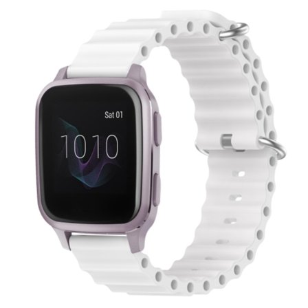 För Garmin Venu SQ 20mm Ocean Style Silikon Solid Color Watch Band