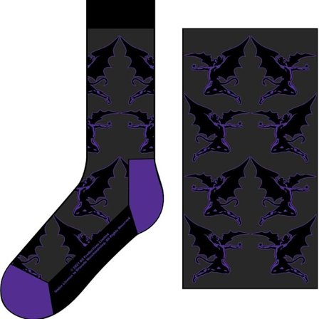 Black Sabbath Unisex Demon Ankle Socks 7 UK-11 UK Svart/Lila