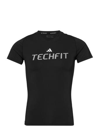 M Techfit Gr T T-shirt Sort Adidas Performance