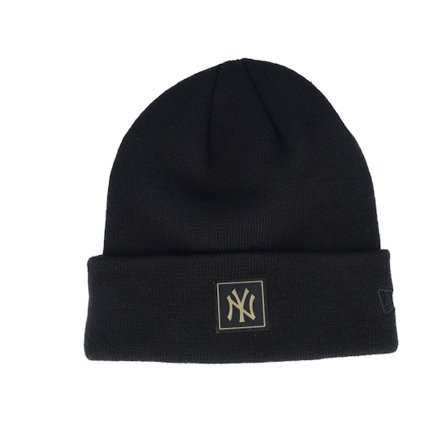 New Era - MLB Nero cuff Beanie - New York Yankees Metallic Badge Knit Black Cuff @ Hatstore