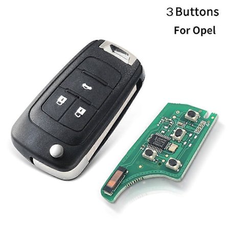 2/3/4/5 Painikkeen Auton Kaukosäätimen Avain DIY OPEL/VAUXHALL Astra J Corsa E Insignia Zafira C 2009-2016 315 / 433MHz ID46 Siru