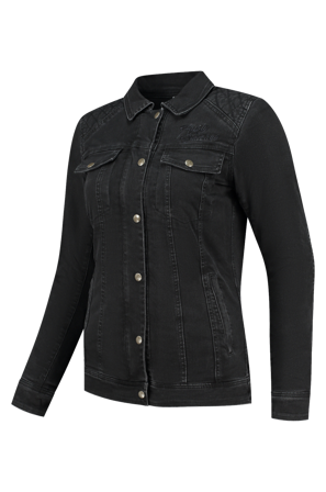 Rusty Stitches Dolly MC-Jacka Dam -Vaxad Svart vaxad 44