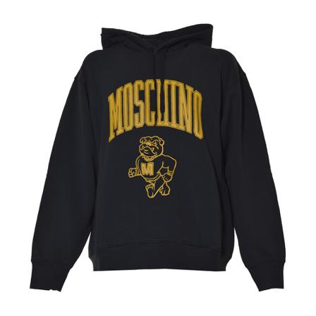 Moschino, Hoodies Czarny, Mężczyzna, Rozmiar: S