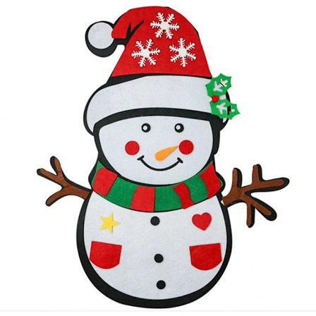 Hot Rea Ny Juldekoration Julfilt Snögubbe Semesterdekoration