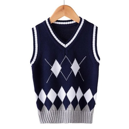 IC Unisex babyvest strikket blød bomuld med V-hals ærmeløs