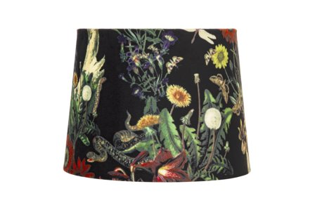 Aneta Lighting ISAK skjerm 30cm, "Wild garden" fløyel, E27 ring, justerbar opp/ned