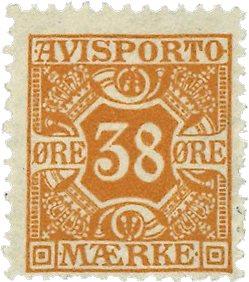 Danmark 1907 - Avisportomærke AFA 6 - Ubrugt