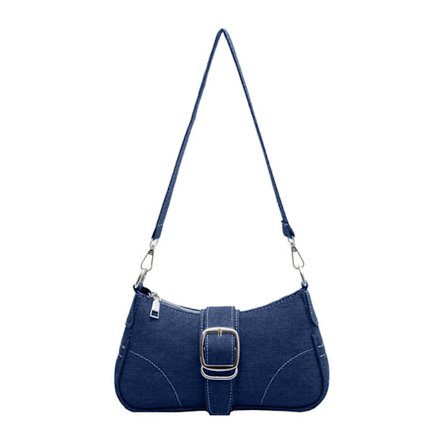 Moderigtige skuldertasker Crossbody Underarm Tasker Organizer Komfortabel til daglig brug Mørkeblå