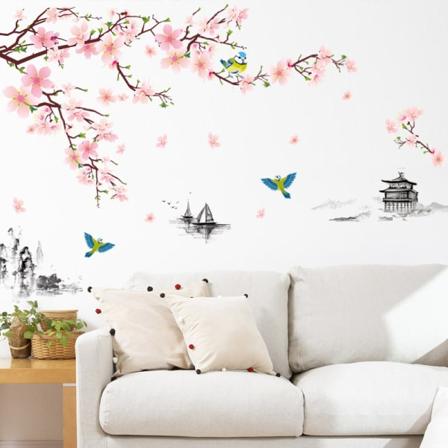 2-pakning Blomster Veggklistremer Veggklistremer Skrell og Lim Fjernbar De