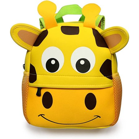 Børns rygsæk drenge og piger børnehave skole taske sød tegneserie rygsæk sæt (giraf)