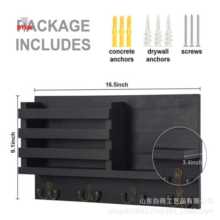 Nøkkelholder for vegg med magnetisk oppheng, nøkkelkroker veggmontert IC