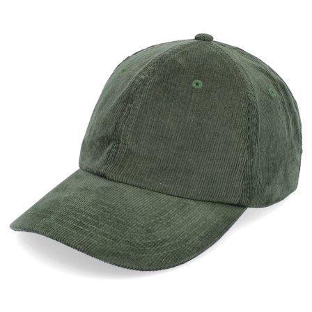 Beechfield - Heritage Cord Dark Olive Dad Cap Unconstructed Green Cap - @ Hatstore