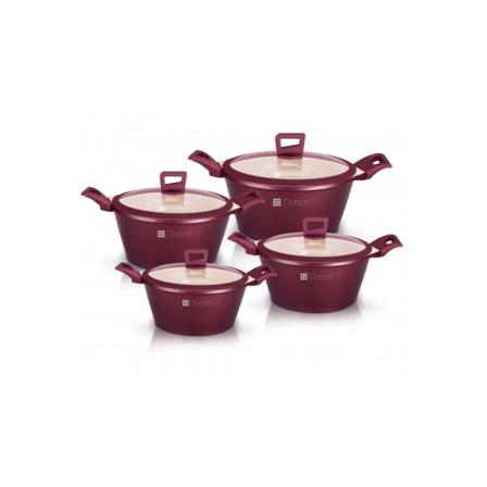 Dorsch Premium Kökskärl Keramikset – 4 St Red