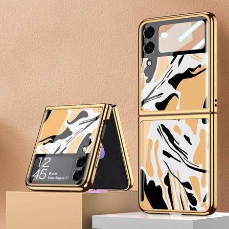 Gkk Floral Plating Case För Samsung Galaxy Z Flip3 5g
