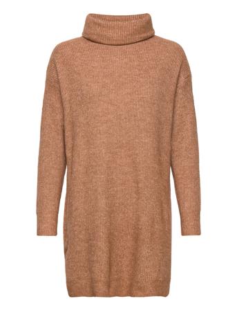 Vicilia Rollneck L/S Knit Tunic/Su- Brown Vila