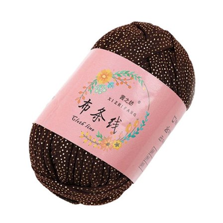 Hæklet Garn Garn Kugle KAFFE