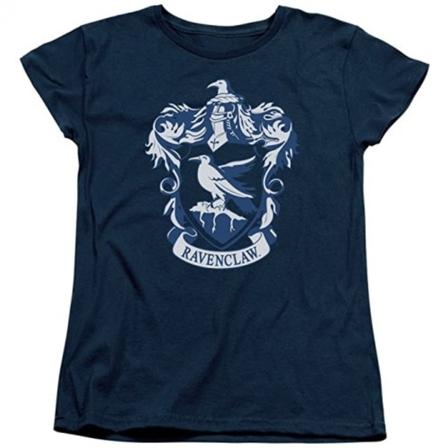 Harry Potter Dam/Kvinnor Ravenclaw Bomull Boyfriend T-Shirt S Navy Blue S