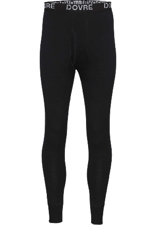 Dovre Långkalsonger | 100% Merinoull Natur Kalsonger Herr Svart S