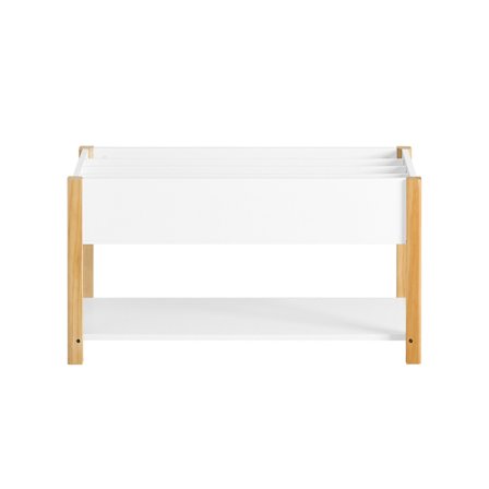 SoBuy vit barnbibliotek med bokhylla och förvaringsfack och bokställ och leksaksförvaring