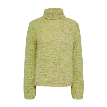 Pieces, Turtleneck Knitwear Geel, Dames, Maat:XS