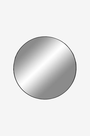 House Nordic - Peili Tempa - Ø 60 cm - Musta - Peilit pienet - - Homeroom