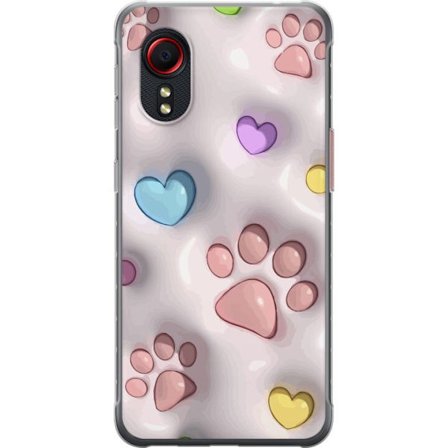 Kompatibelt Mobilskal till Samsung Samsung Galaxy Xcover 5 Fluffiga Tassar