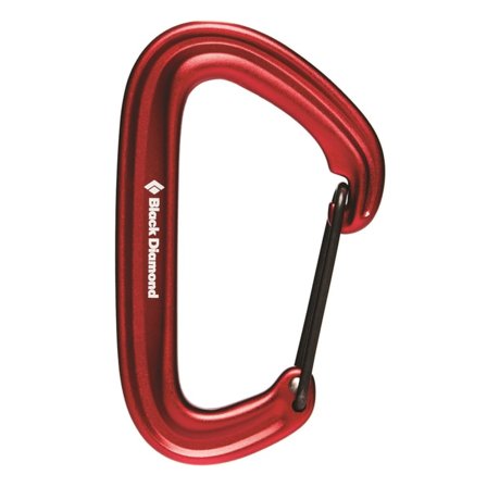 Black Diamond LiteWire Carabiner Mountaineering equipment Red OneSize