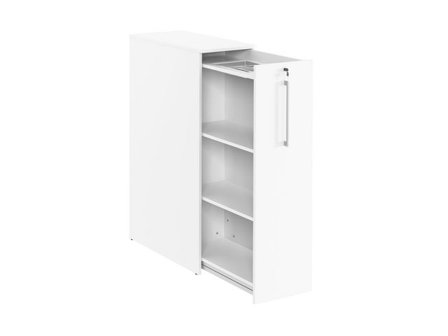DENORD DESIGN 3xA4 sidoskåp höger vit - Lyreco - Kontorsmöbler och inredning - Skåp och hyllor - Förvaringsskåp