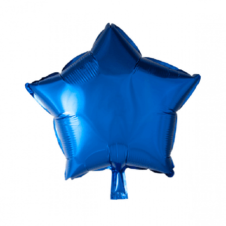 Folieballong stjärna blå - 46 cm - Kalaslagret.se