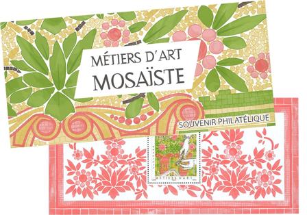 Frankrijk - Artwork mosaic - Postfrisse folder