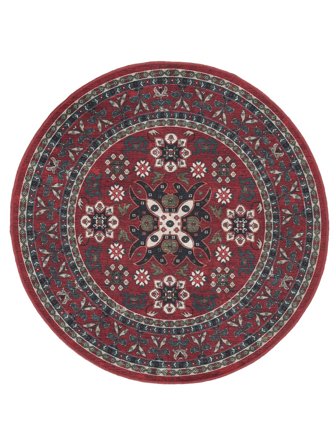 Washable Small Navida Rug - Red Ø 120 Cotton, Classic Style