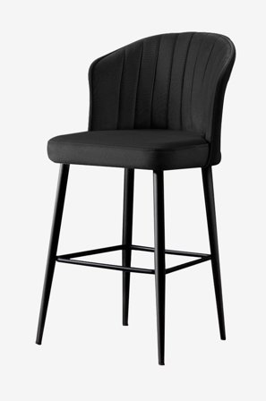 Hanah Home - Set med barstolar (2 st.) - Buri - Svart - Barstolar & pallar - Från Homeroom