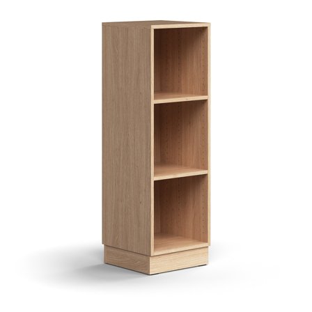 Bücherregal QBUS, 1257 x 400 x 400 mm, Eiche