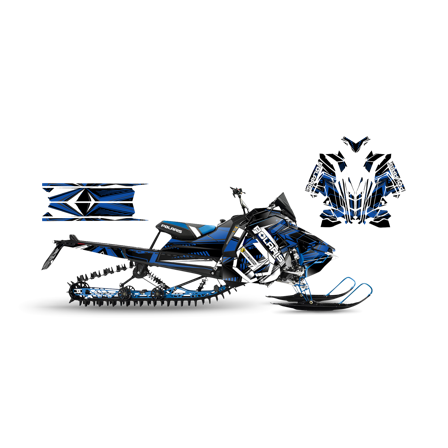 Dekalkit SweTown Tsunami Blå - Polaris Axys 850 Pro RMK 163 2019-2019