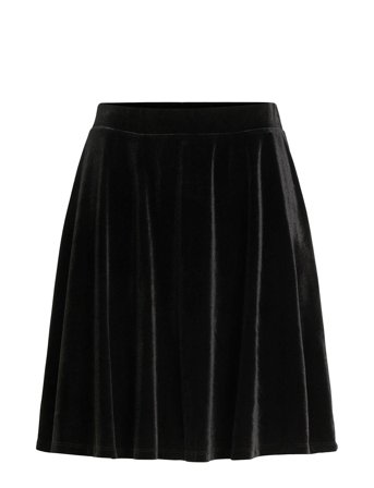 Vikatja Hw Short Velvet Skirt/Ka Black Vila