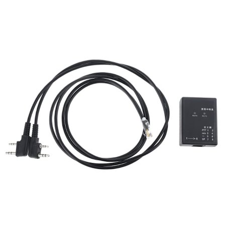 Tvåvägs radioreläbox Walkie Talkie-mottagare Repeaterbox Svart DIY Repeater för case för BAOFENG/TYT/WOUXUN