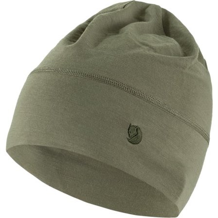 Fjällräven Women's Abisko Lite Wool Beanie in Light Olive, Wool/Polyester