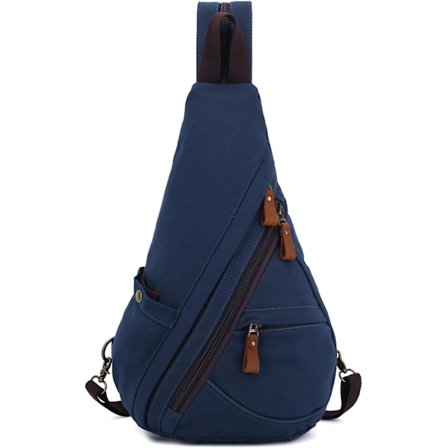 3 i 1 Unisex Bröstväska Män Kvinnor Ryggsäck Sling Bag Canvas Axelväska Satchel Crossbody Väska För Företag Universitet Skola Cykling Camping Resor D