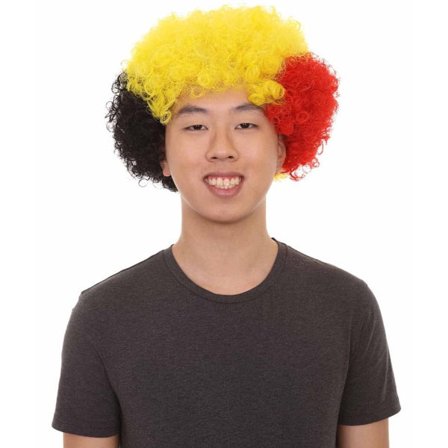 ING Erittäin suuri unisex-urheiluperuukki – Hengittävällä tai ilman hengittävää lippistä, täydellinen urheiluun ja Halloween-cosplayhin.