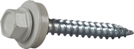 ESSVE 64305 Farmerskrue 4,8 x 38 mm, skarp spiss, 250-pakning Hvit (RR20), Innfesting