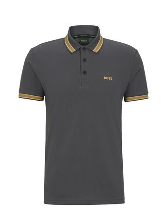 Paddy Polos Short-sleeved Grå BOSS*Betinget Tilbud