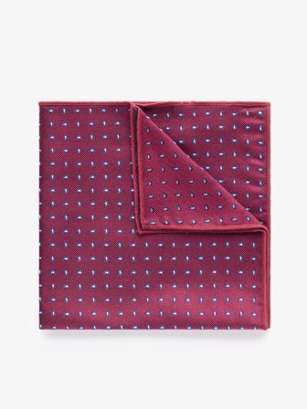 John Henric Men's Bordeaux Einstecktuch Paisley Size Onesize